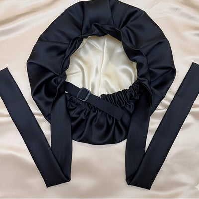 Shop Adjust N Tie Satin Bonnet